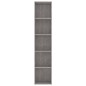 vidaXL Estantería madera contrachapada gris hormigón 40x30x189 cm vidaXL Estantería madera contrachapada gris hormigón 40x30x189 cm
