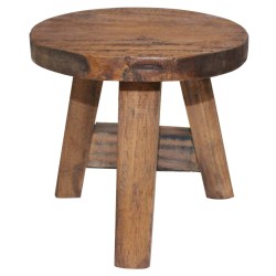 vidaXL Taburete de madera maciza reciclada 