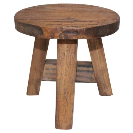 vidaXL Taburete de madera maciza reciclada 