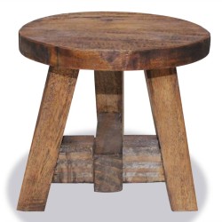 vidaXL Taburete de madera maciza reciclada 