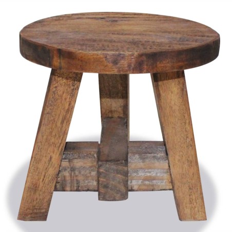 vidaXL Taburete de madera maciza reciclada 