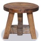 vidaXL Taburete de madera maciza reciclada vidaXL Taburete de madera maciza reciclada