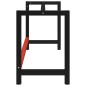 vidaXL Banco de trabajo estructura metal negro y rojo 150x57x79 cm vidaXL Banco de trabajo estructura metal negro y rojo 150x57x79 cm
