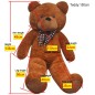 vidaXL Oso de peluche grande XXL marrón 135 cm vidaXL Oso de peluche grande XXL marrón 135 cm