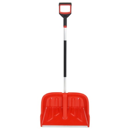 vidaXL Pala quitanieves aluminio rojo 136 cm