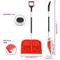 vidaXL Pala quitanieves aluminio rojo 136 cm vidaXL Pala quitanieves aluminio rojo 136 cm