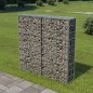 vidaXL Muro de gaviones con cubiertas acero galvanizado 100x20x100 cm vidaXL Muro de gaviones con cubiertas acero galvanizado 100x20x100 cm