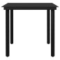 vidaXL Juego de comedor para jardín 5 piezas negro vidaXL Juego de comedor para jardín 5 piezas negro