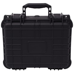 vidaXL Maletín protector de equipo negro 35x29,5x15 cm