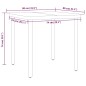 vidaXL Juego de comedor para jardín 5 piezas negro vidaXL Juego de comedor para jardín 5 piezas negro