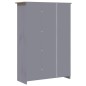 vidaXL Armario 3 puertas madera pino Panamá Range gris 118x50x171,5cm vidaXL Armario 3 puertas madera pino Panamá Range gris 118x50x171,5cm
