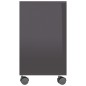 vidaXL Mesa auxiliar madera contrachapada gris brillante 70x35x55 cm vidaXL Mesa auxiliar madera contrachapada gris brillante 70x35x55 cm