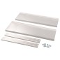 vidaXL Estantería pared flotante 2 niveles acero inoxidable 100x30 cm vidaXL Estantería pared flotante 2 niveles acero inoxidable 100x30 cm