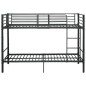 vidaXL Litera de metal negro 90x200 cm vidaXL Litera de metal negro 90x200 cm