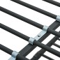 vidaXL Litera de metal negro 90x200 cm vidaXL Litera de metal negro 90x200 cm