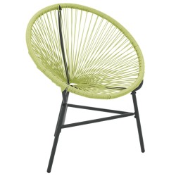 vidaXL Silla de jardín Acapulco ratán sintético verde