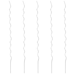 vidaXL Soporte para planta espiral 5 unidades 110 cm acero galvanizado
