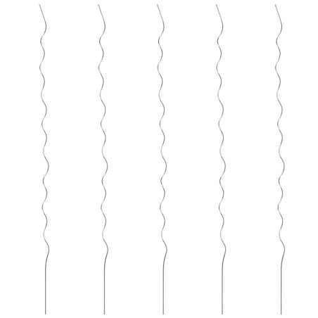 vidaXL Soporte para planta espiral 5 unidades 110 cm acero galvanizado