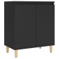 vidaXL Aparador con patas madera contrachapada negro 60x35x70 cm vidaXL Aparador con patas madera contrachapada negro 60x35x70 cm