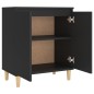 vidaXL Aparador con patas madera contrachapada negro 60x35x70 cm vidaXL Aparador con patas madera contrachapada negro 60x35x70 cm