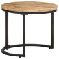 vidaXL Mesitas auxiliares 3 Piezas madera de mango rugosa vidaXL Mesitas auxiliares 3 Piezas madera de mango rugosa