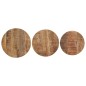 vidaXL Mesitas auxiliares 3 Piezas madera de mango rugosa vidaXL Mesitas auxiliares 3 Piezas madera de mango rugosa