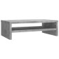 vidaXL Soporte de pantalla madera ingeniería gris hormigón 42x24x13 cm