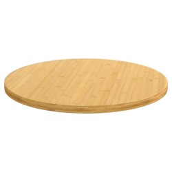 vidaXL Tablero de mesa de bambú Ø60x2,5 cm