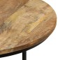 vidaXL Mesas apilables 3 unidades madera rugosa de mango vidaXL Mesas apilables 3 unidades madera rugosa de mango