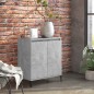 vidaXL Aparador de madera contrachapada gris hormigón 60x35x70 cm vidaXL Aparador de madera contrachapada gris hormigón 60x35x70 cm