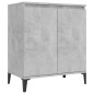 vidaXL Aparador de madera contrachapada gris hormigón 60x35x70 cm vidaXL Aparador de madera contrachapada gris hormigón 60x35x70 cm