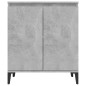 vidaXL Aparador de madera contrachapada gris hormigón 60x35x70 cm vidaXL Aparador de madera contrachapada gris hormigón 60x35x70 cm