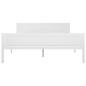 vidaXL Estructura de cama de madera maciza de pino blanca 120x200 cm vidaXL Estructura de cama de madera maciza de pino blanca 120x200 cm
