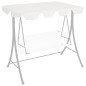 vidaXL Dosel de repuesto columpio de jardín blanco 188/168x145/110 cm vidaXL Dosel de repuesto columpio de jardín blanco 188/168x145/110 cm