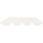 vidaXL Dosel de repuesto columpio de jardín blanco 188/168x145/110 cm vidaXL Dosel de repuesto columpio de jardín blanco 188/168x145/110 cm