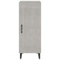 vidaXL Aparador de madera contrachapada gris hormigón 34,5x34x90 cm vidaXL Aparador de madera contrachapada gris hormigón 34,5x34x90 cm