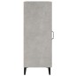vidaXL Aparador de madera contrachapada gris hormigón 34,5x34x90 cm vidaXL Aparador de madera contrachapada gris hormigón 34,5x34x90 cm