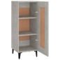vidaXL Aparador de madera contrachapada gris hormigón 34,5x34x90 cm vidaXL Aparador de madera contrachapada gris hormigón 34,5x34x90 cm