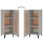 vidaXL Aparador de madera contrachapada gris hormigón 34,5x34x90 cm vidaXL Aparador de madera contrachapada gris hormigón 34,5x34x90 cm