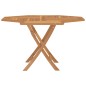 vidaXL Mesa de jardín plegable madera maciza de teca 120x120x75 cm vidaXL Mesa de jardín plegable madera maciza de teca 120x120x75 cm
