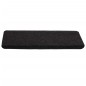 vidaXL Alfombrilla autoadhesiva de escalera 15 uds negro 65x24,5x3,5cm