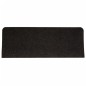 vidaXL Alfombrilla autoadhesiva de escalera 15 uds negro 65x24,5x3,5cm