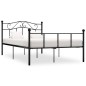vidaXL Estructura de cama de metal negro 140x200 cm vidaXL Estructura de cama de metal negro 140x200 cm