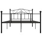 vidaXL Estructura de cama de metal negro 140x200 cm vidaXL Estructura de cama de metal negro 140x200 cm