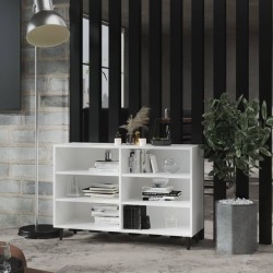 vidaXL Aparador de madera contrachapada blanco 103,5x35x70 cm