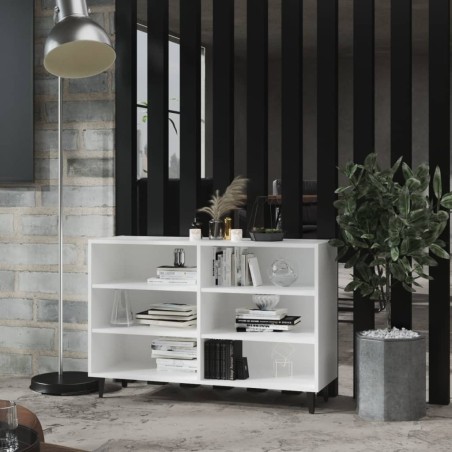 vidaXL Aparador de madera contrachapada blanco 103,5x35x70 cm