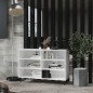 vidaXL Aparador de madera contrachapada blanco 103,5x35x70 cm vidaXL Aparador de madera contrachapada blanco 103,5x35x70 cm