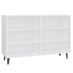 vidaXL Aparador de madera contrachapada blanco 103,5x35x70 cm