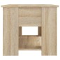 vidaXL Mesa de centro madera contrachapada roble Sonoma 79x49x41 cm