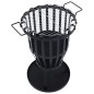 vidaXL Brasero de jardín con parrila BBQ acero inoxidable 47,5 cm vidaXL Brasero de jardín con parrila BBQ acero inoxidable 47,5 cm